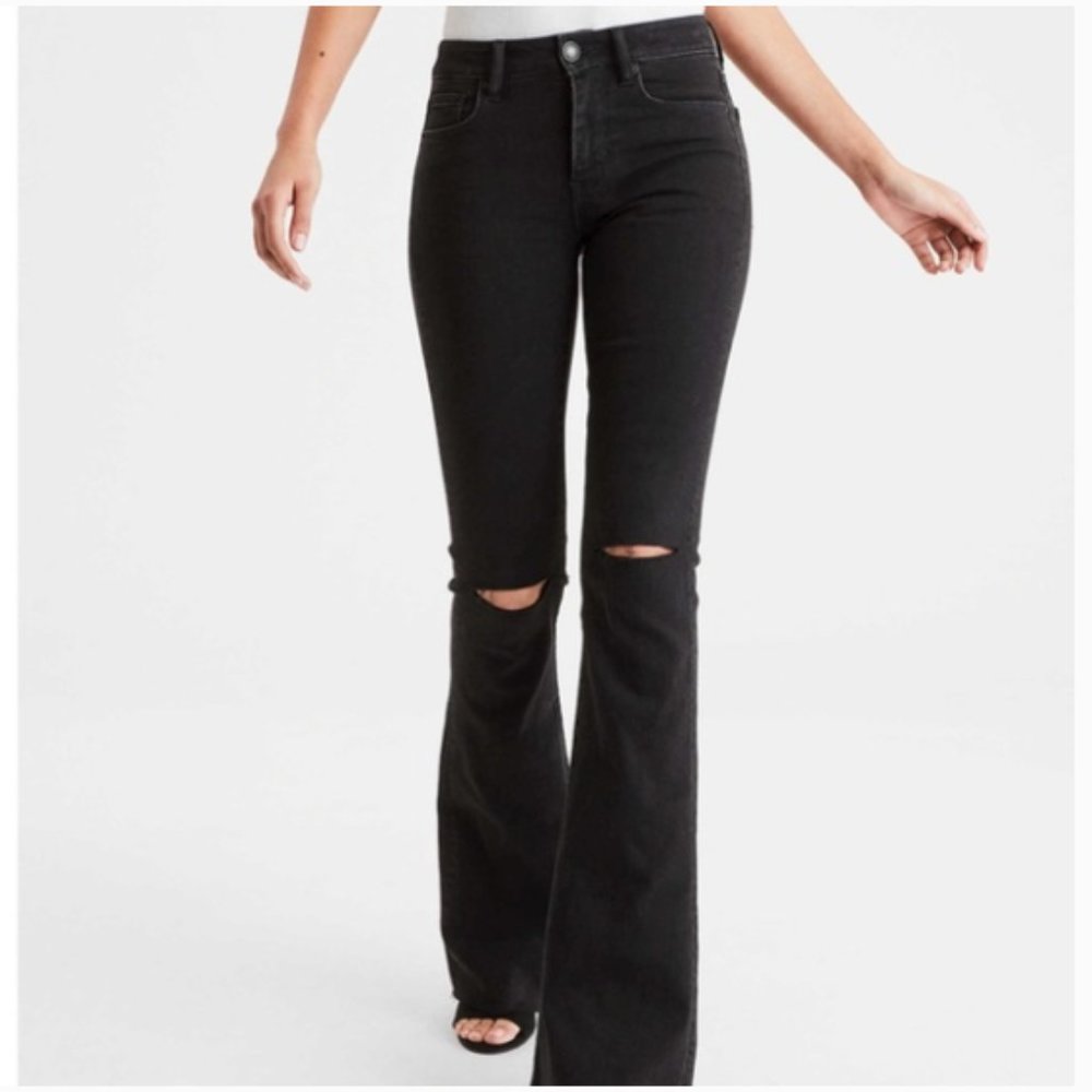 American Eagle High Rise Flare Jean